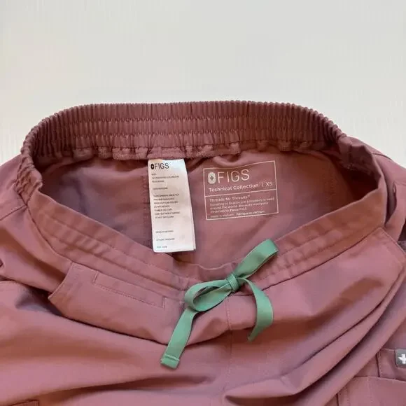 FIGS Yola Skinny Scrub Pants Mineral Mauve Pink Women's XS Rare Retired PO 2228 - Picture 7 of 15